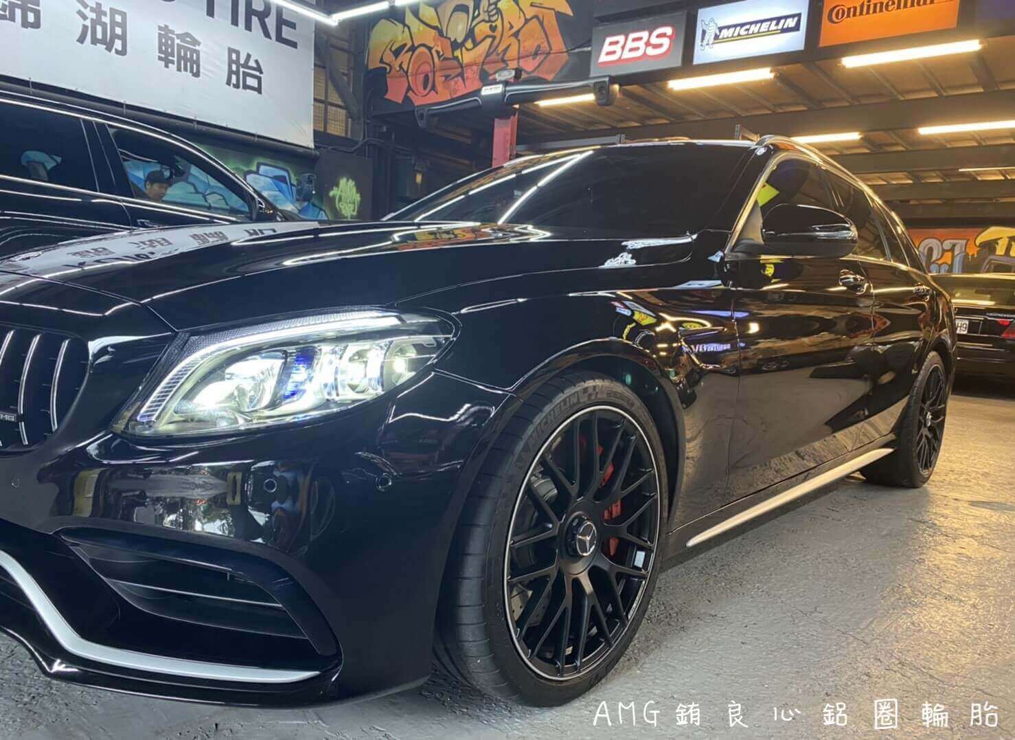 C63S車主升級19吋鍛造 ED1大框一套的第6張圖片