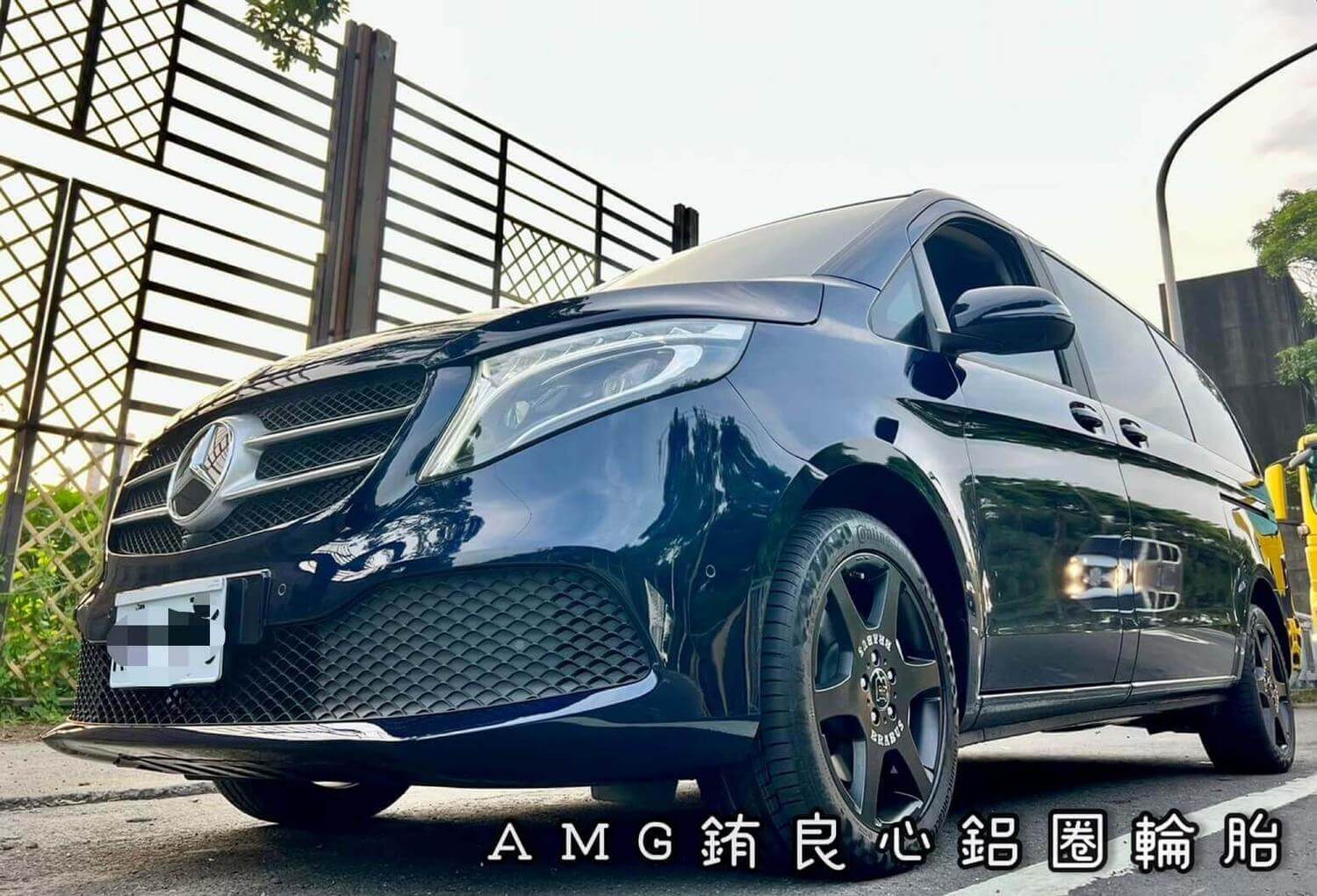 Benz V250D車主升級更換Brabus 19吋大框胎一套的第5張圖片