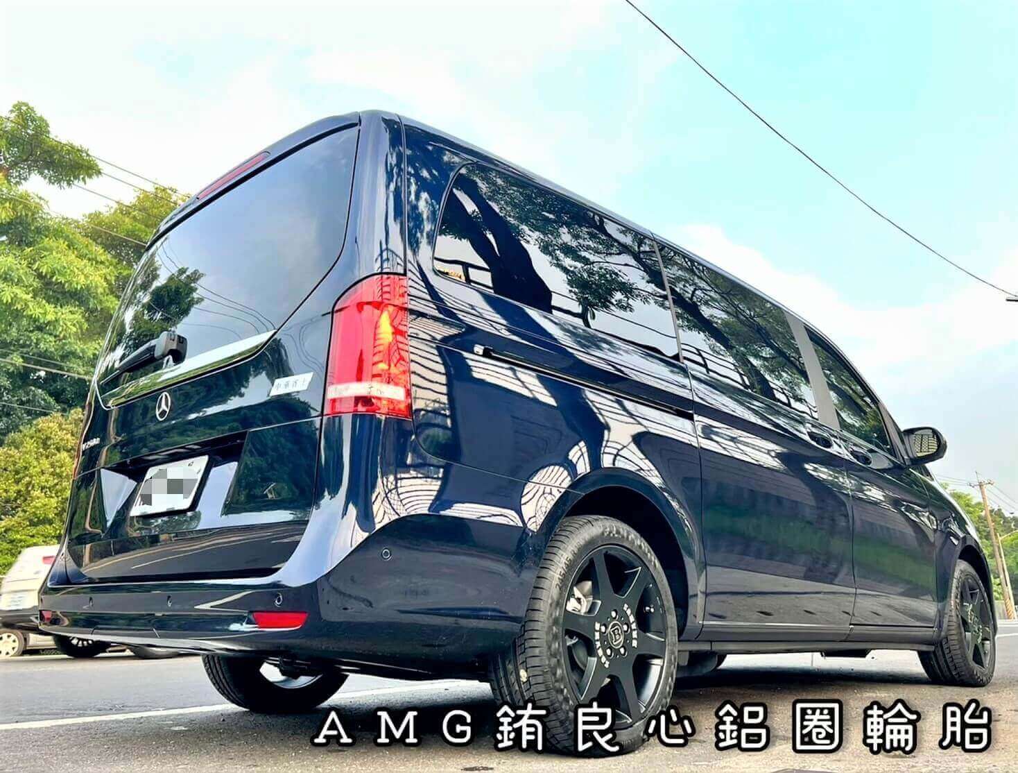 Benz V250D車主升級更換Brabus 19吋大框胎一套的第7張圖片