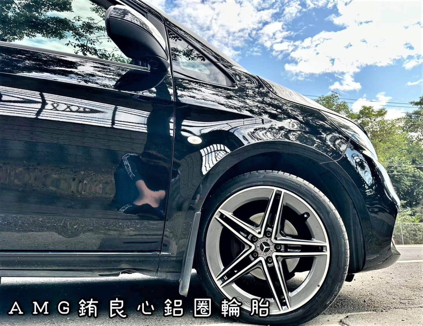 Benz V250D車主升級更換CLA45 AMG 19大框胎一套的第4張圖片