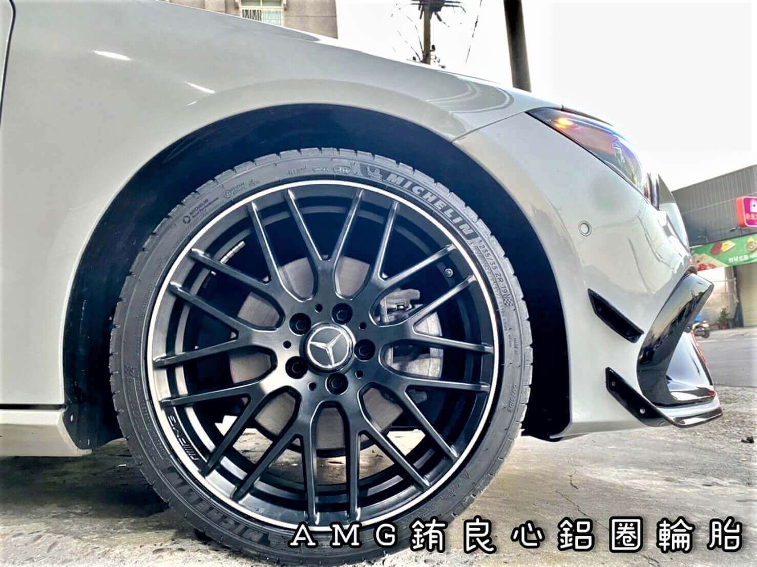 W117 CLA250_車主升級更換CLA45 99R消光黑19大框胎一套的第2張圖片